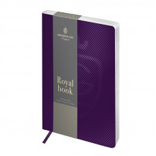 Записная книжка А5 80л. ЛАЙТ, кожзам, Greenwich Line "Royal book", фиолетовый, серебр. cрез